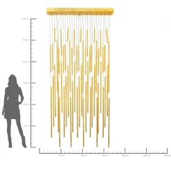 Hängeleuchte Living Vegas Deluxe Brass LED