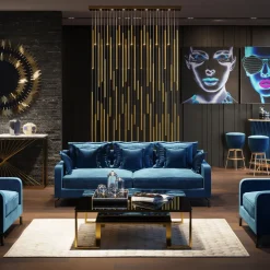 Hängeleuchte Living Vegas Deluxe Brass LED