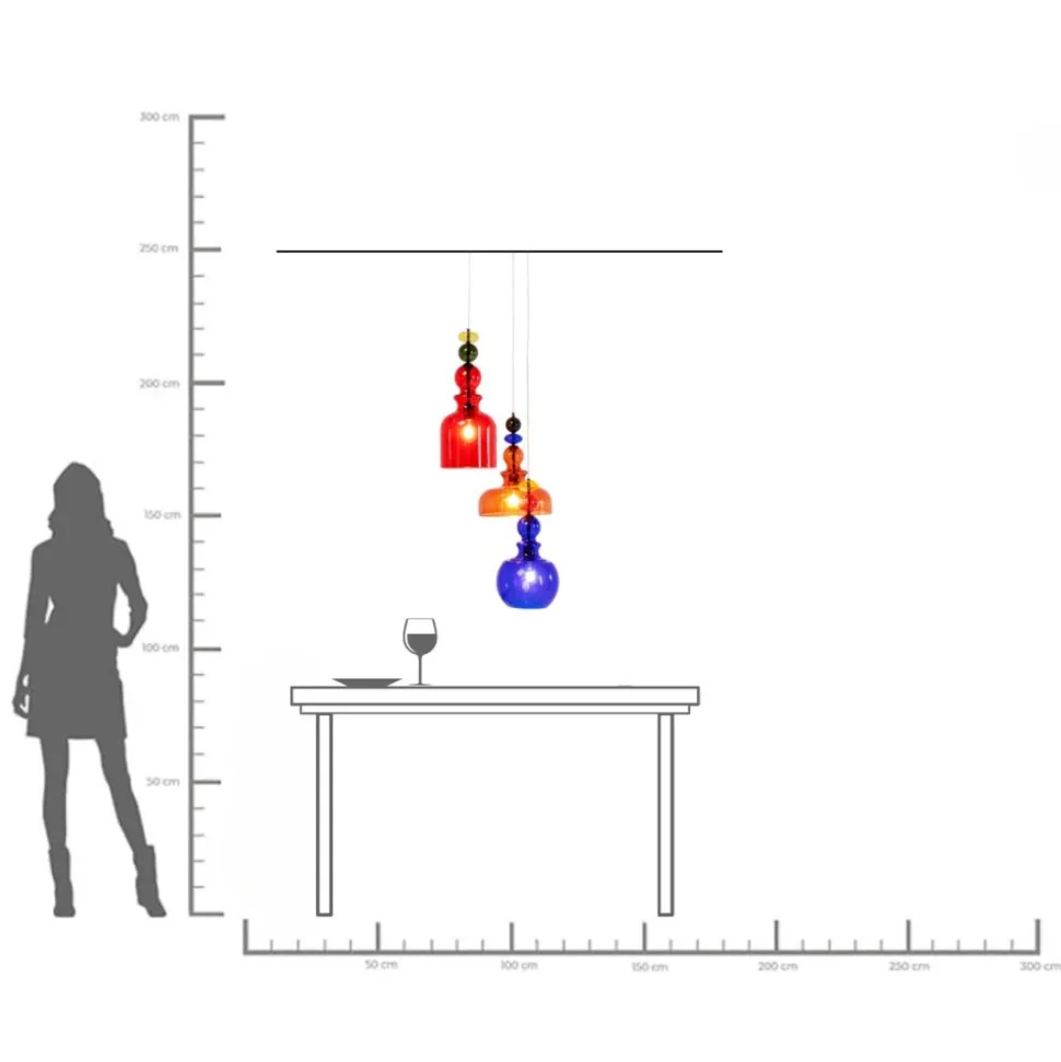 Hängeleuchte Mazzo Tre Spiral Ø48cm