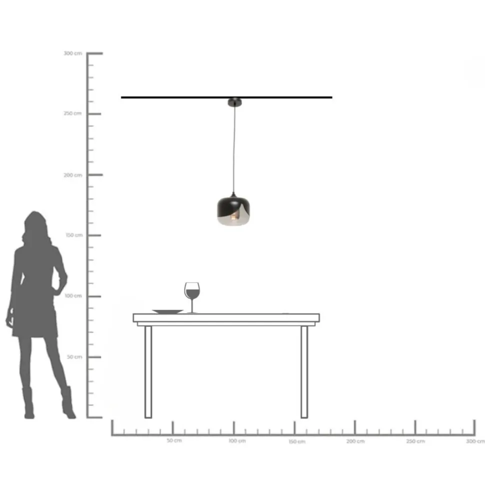 Hängeleuchte Smoke Goblet Ø25cm