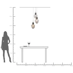 Hängeleuchte Supernova Smoky Tre Ø45cm