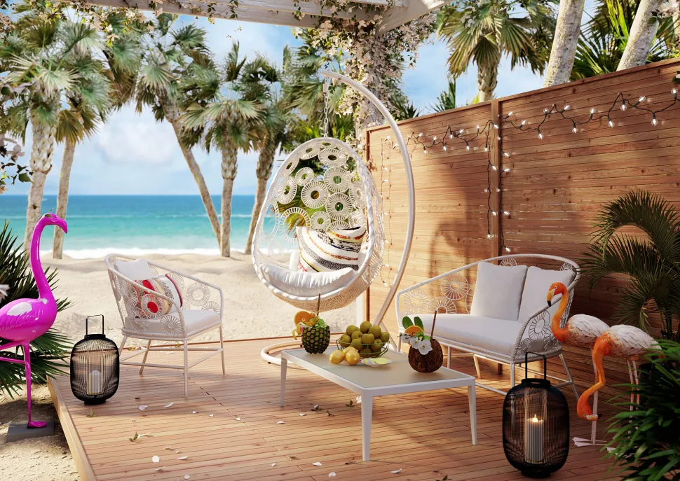 Hängesessel Ibiza Weiß