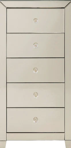 Hochkommode Luxury Pearl 5 Schübe