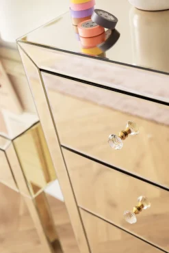 Hochkommode Luxury Pearl 5 Schübe