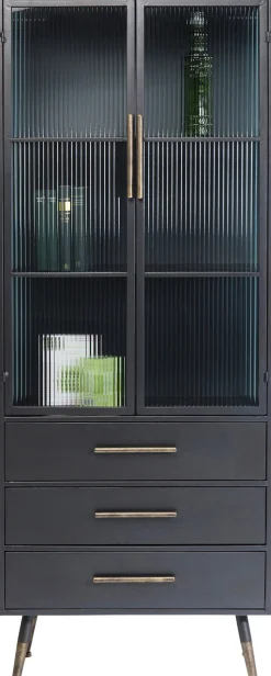 Hochschrank La Gomera 2 Türen 3 Schübe