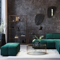 Hocker Belami Velvet Dunkelgrün