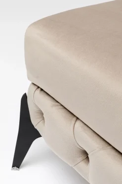 Hocker Bellissima Velvet Taupe 80cm