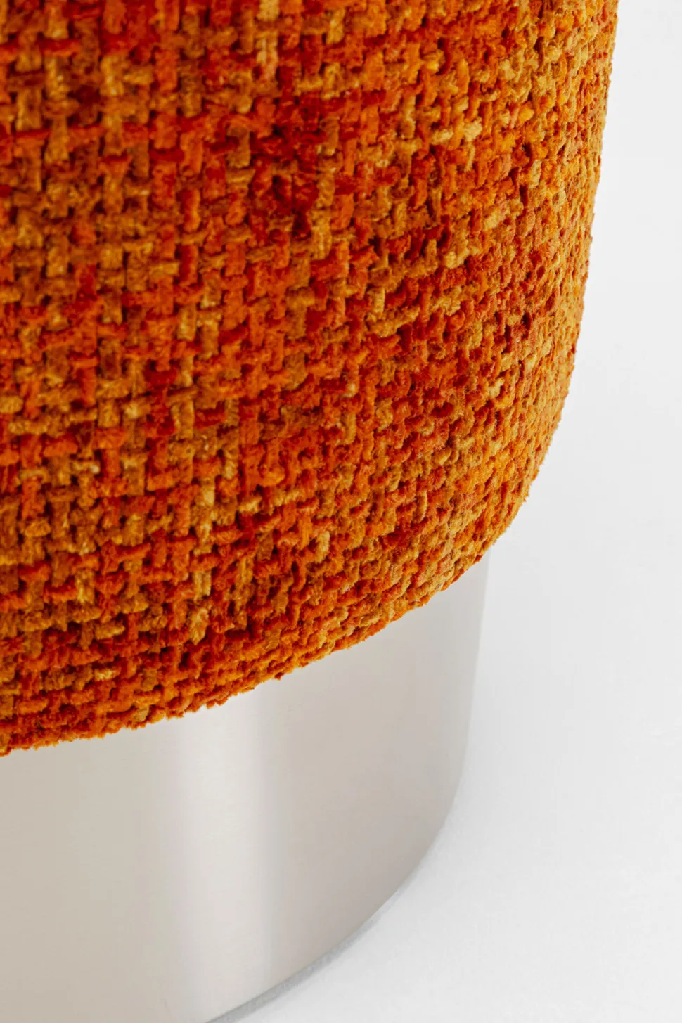 Hocker Berry High Silber Orange Ø39cm