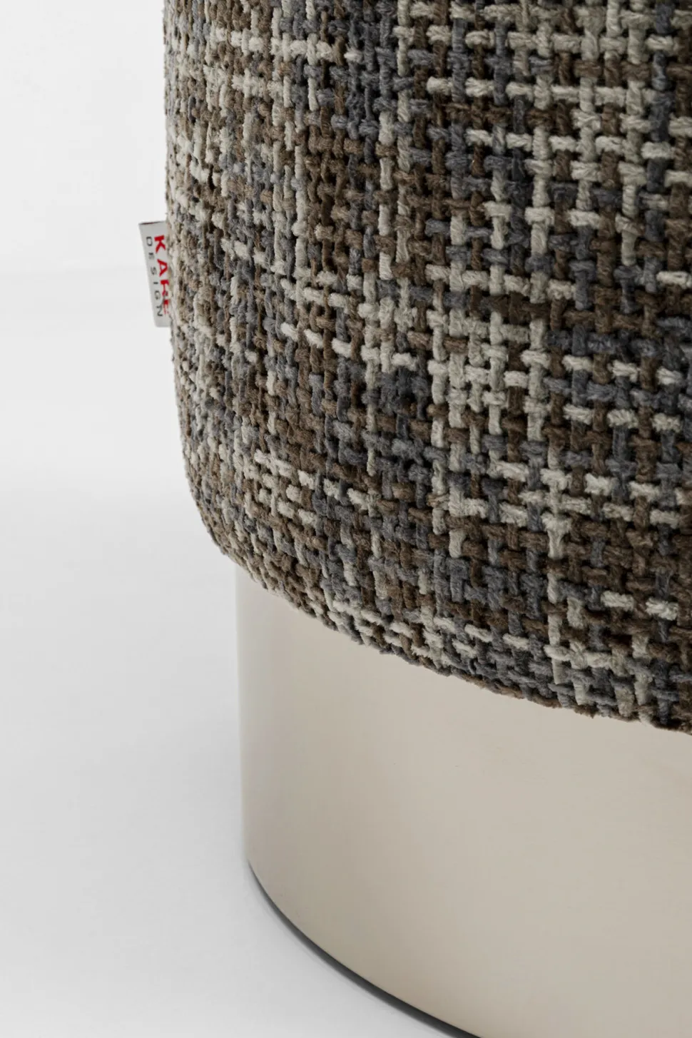 Hocker Berry High Silber Dunkelgrau Ø39cm