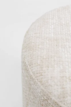 Hocker Berry High Silber Beige Ø39cm