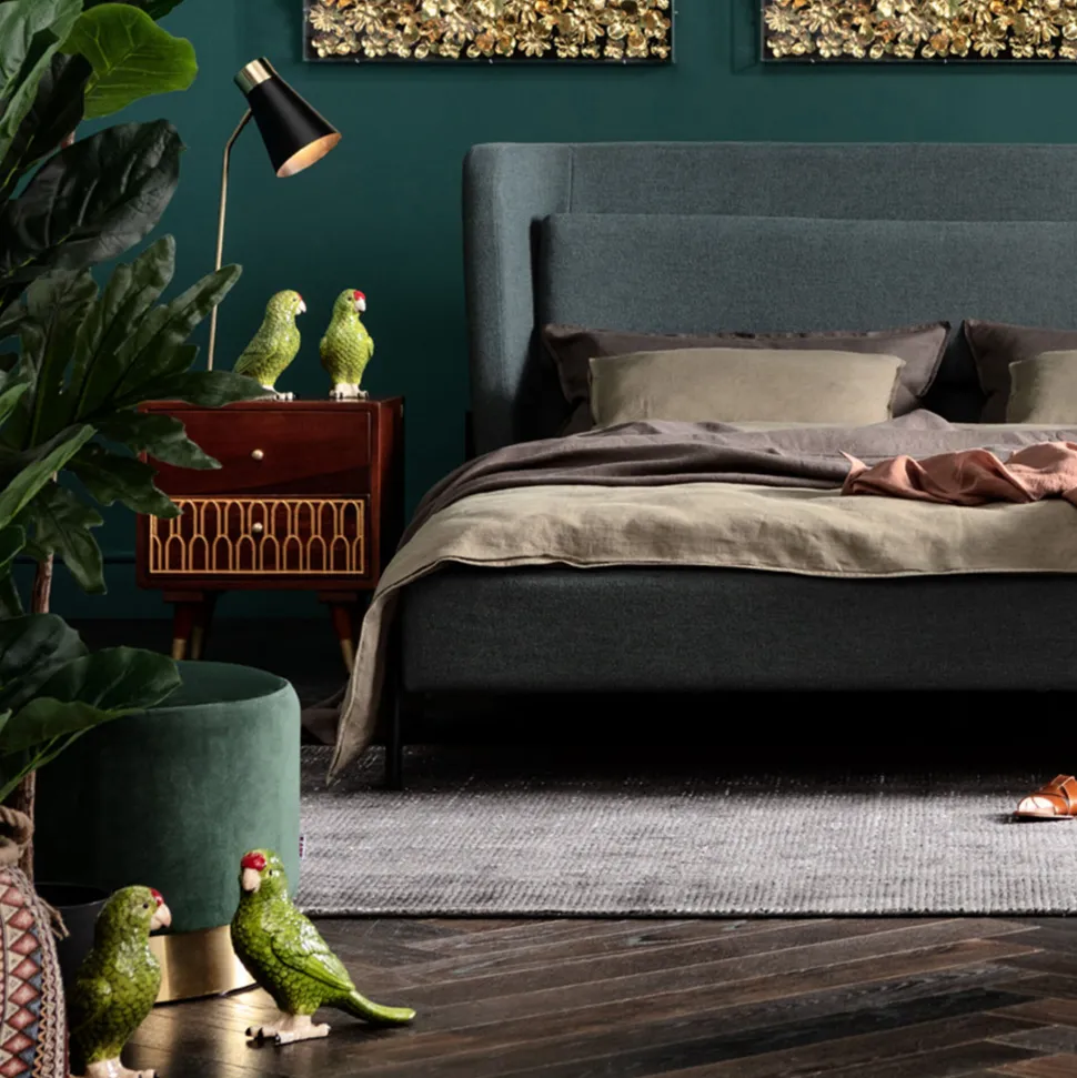 Hocker Cherry Dunkelgrün Brass Ø35cm