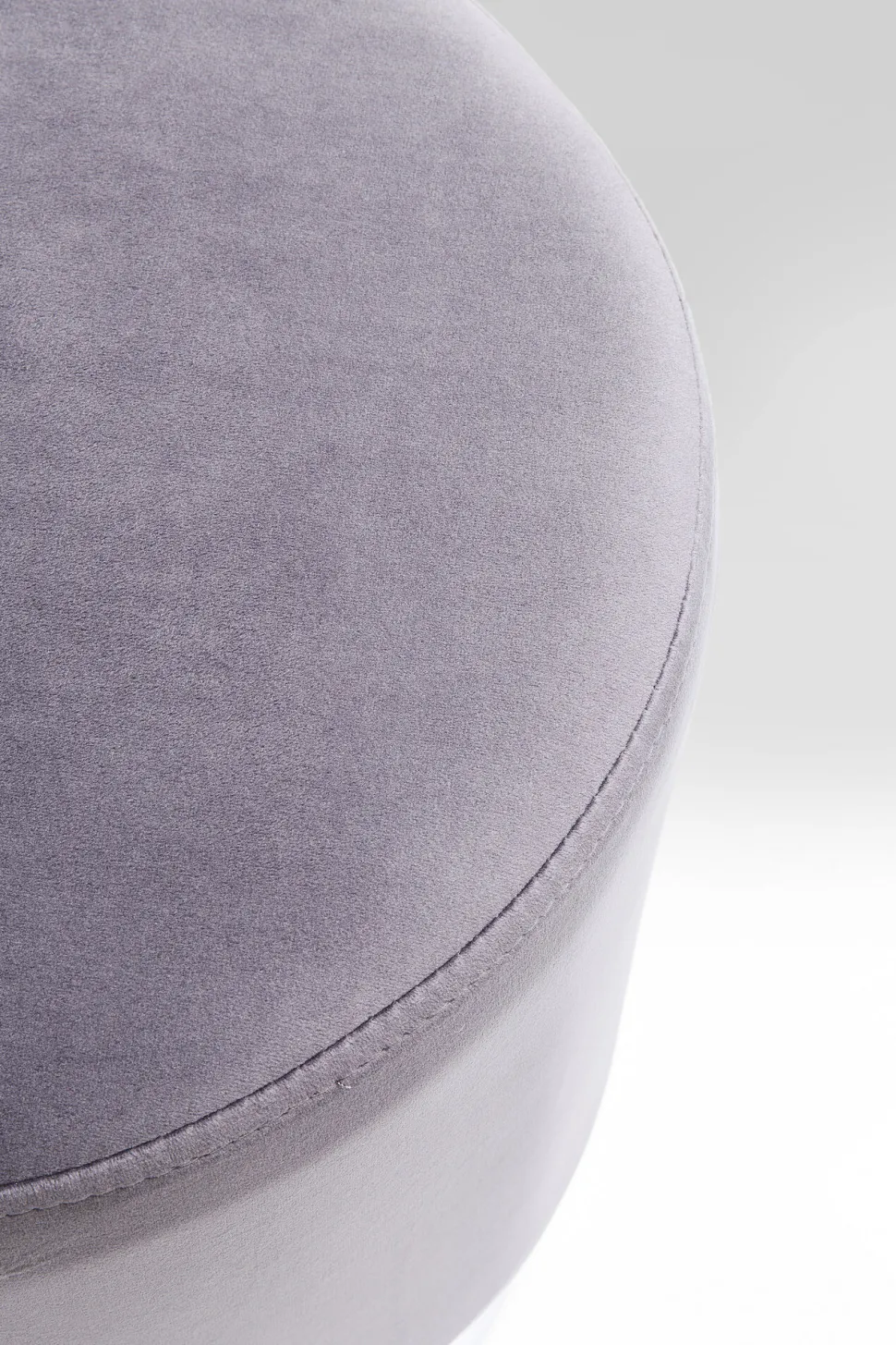 Hocker Cherry Hellgrau Silver Ø35cm