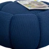 Hocker Peppo Bloom Blau Ø72cm