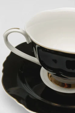 Kaffeetasse Harlequin Schwarz (2/tlg.)