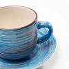 Kaffeetasse Swirl Blau (2/tlg.)