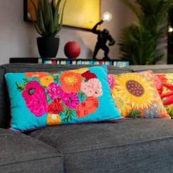 Kissen Fiorista Blau 60x40cm