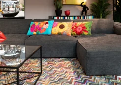 Kissen Fiorista Blau 60x40cm