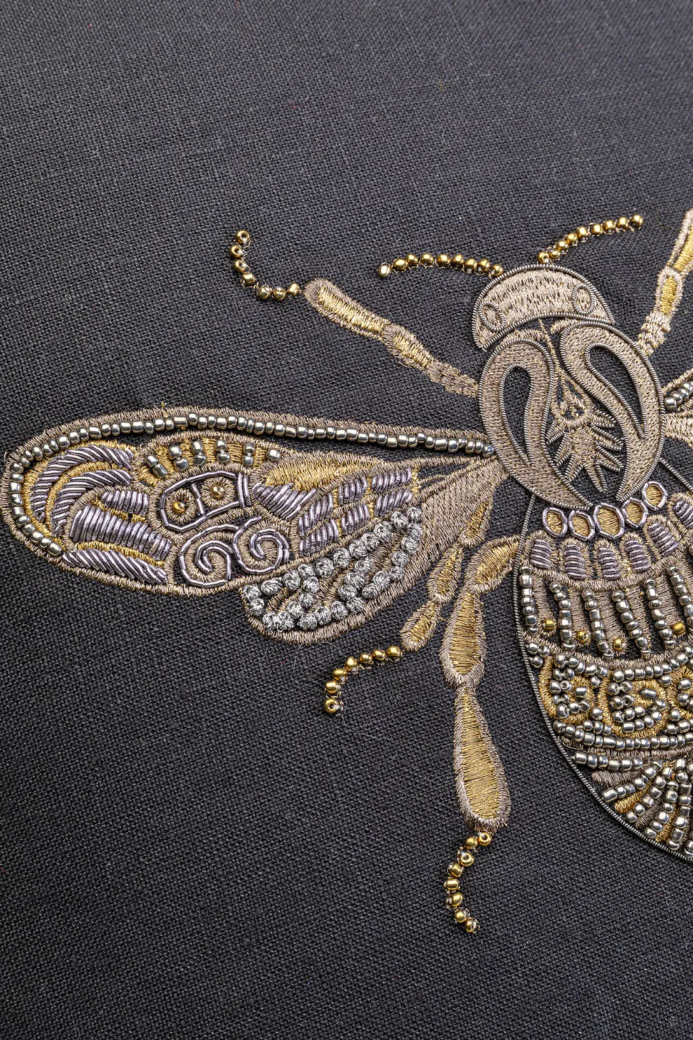 Kissen Glitter Bee 40x40cm