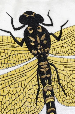 Kissen Glitter Dragonfly Weiß 40x40cm