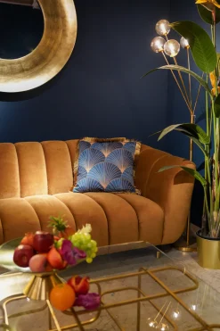 Kissen Leaves Fringe 45x45cm