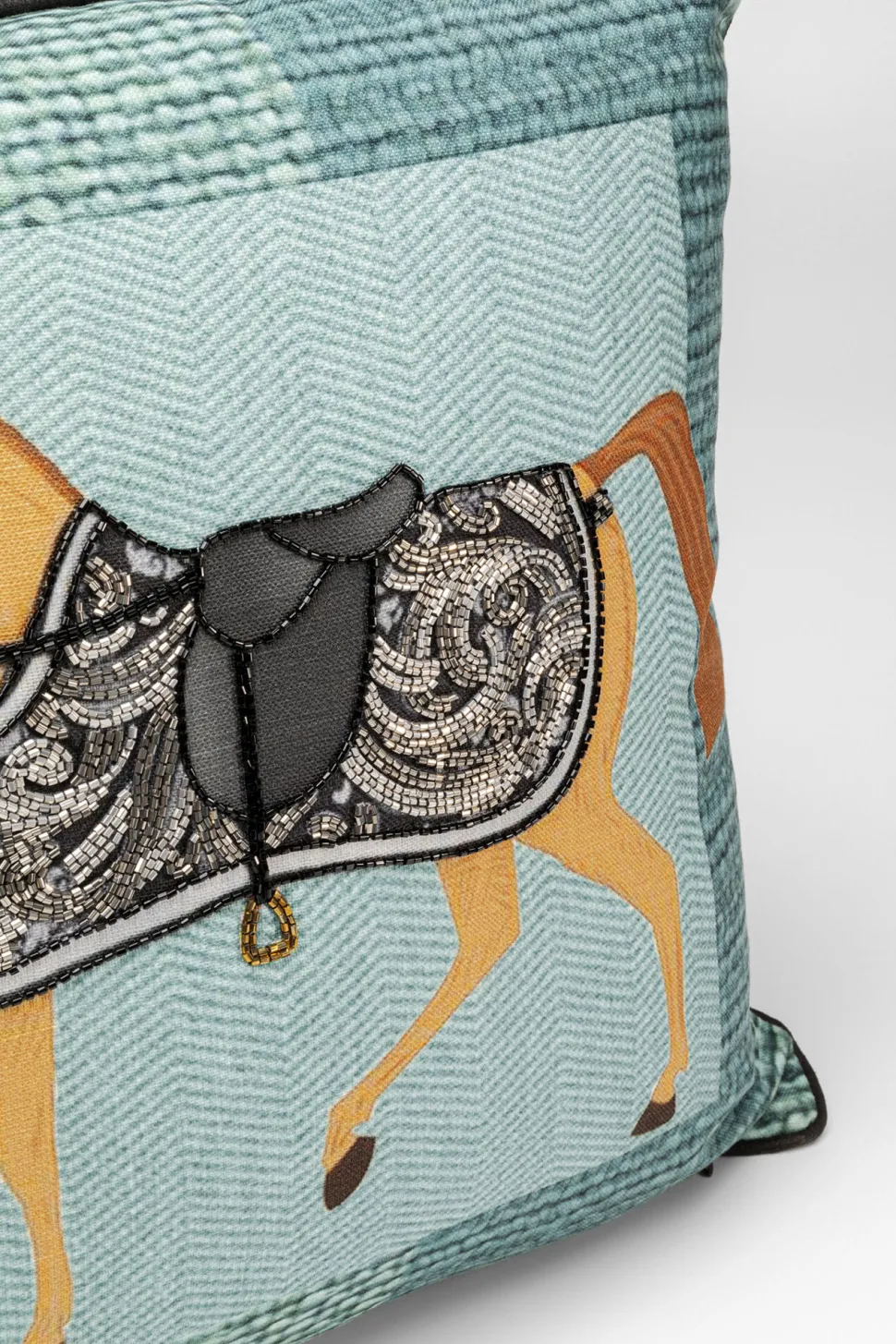 Kissen Show Horse Plaid 45x45cm