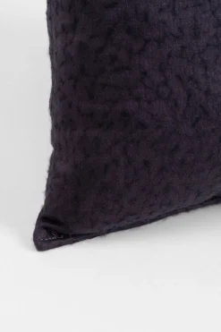 Kissen Wollstoff Anthrazit 40x40cm Limited