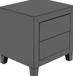 Kommode Klein Luxury Push 2 Schübe Grau