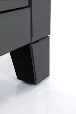 Kommode Klein Luxury Push 2 Schübe Grau