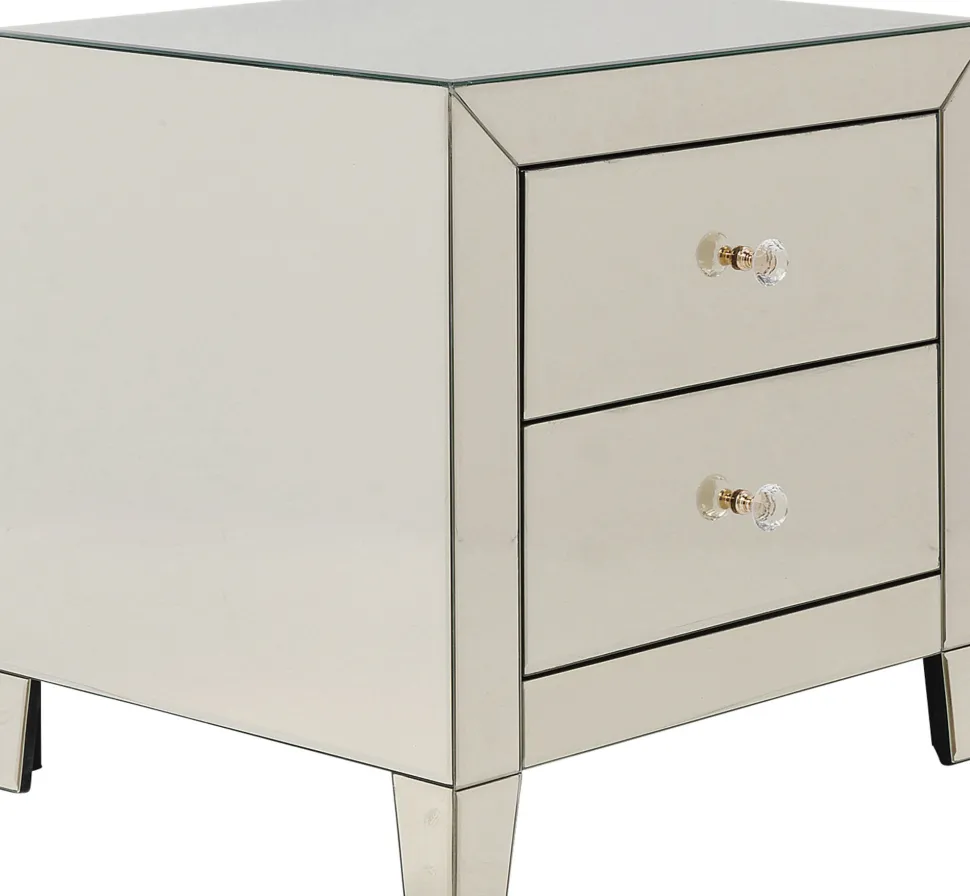 Kommode Klein Pearl Champagne 2 Schübe