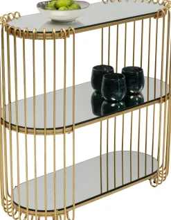 Konsole Wire Brass 81x78cm