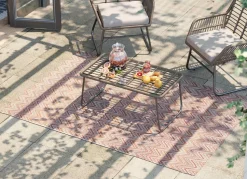 Outdoor Teppich Zigzag Rot 160x230cm