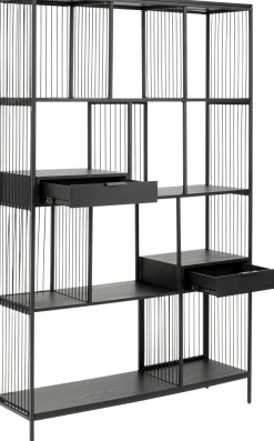 Regal Bologna Schwarz 125x200cm