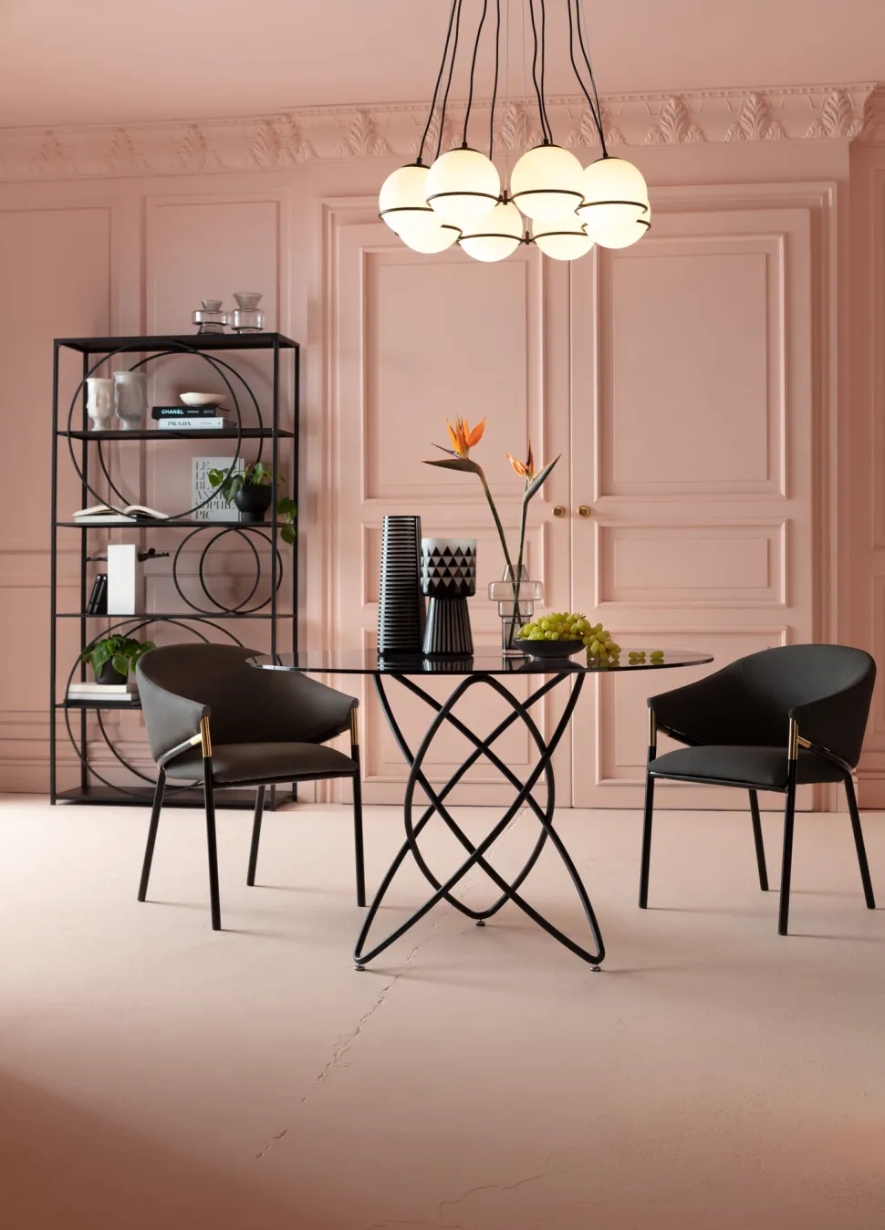 Regal Circle Schwarz 100x200cm