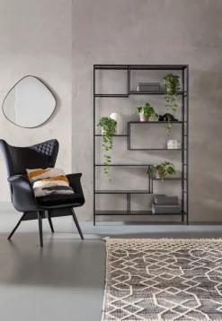 Regal Loft Schwarz 115x195cm