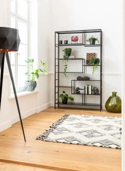 Regal Loft Schwarz 115x195cm