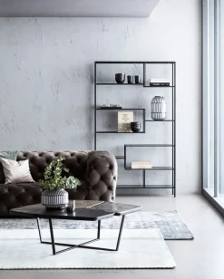 Regal Loft Schwarz 115x195cm