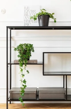 Regal Loft Schwarz 115x100cm