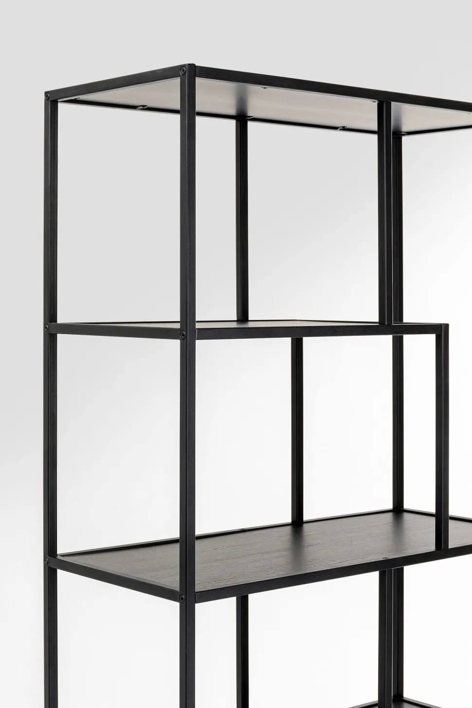 Regal Loftie Schwarz 77x185cm