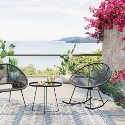 Schaukelstuhl Acapulco Mono Schwarz