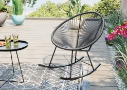 Schaukelstuhl Acapulco Mono Schwarz