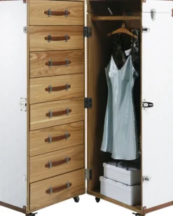 Schrankkoffer Croco White Cosmopolitan