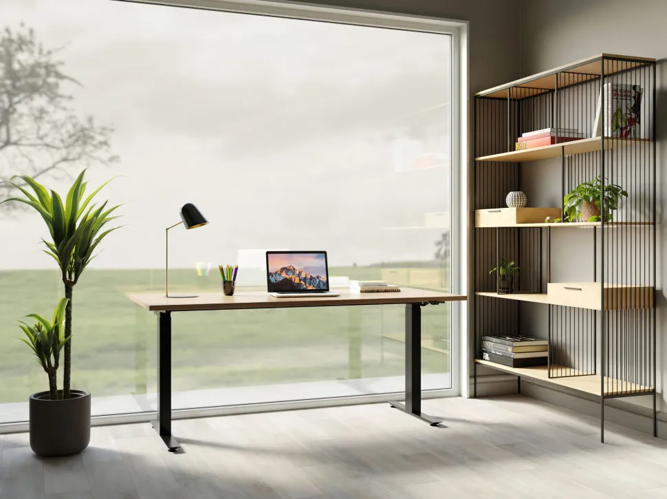 Schreibtisch Office Jackie Eiche Schwarz 160x80