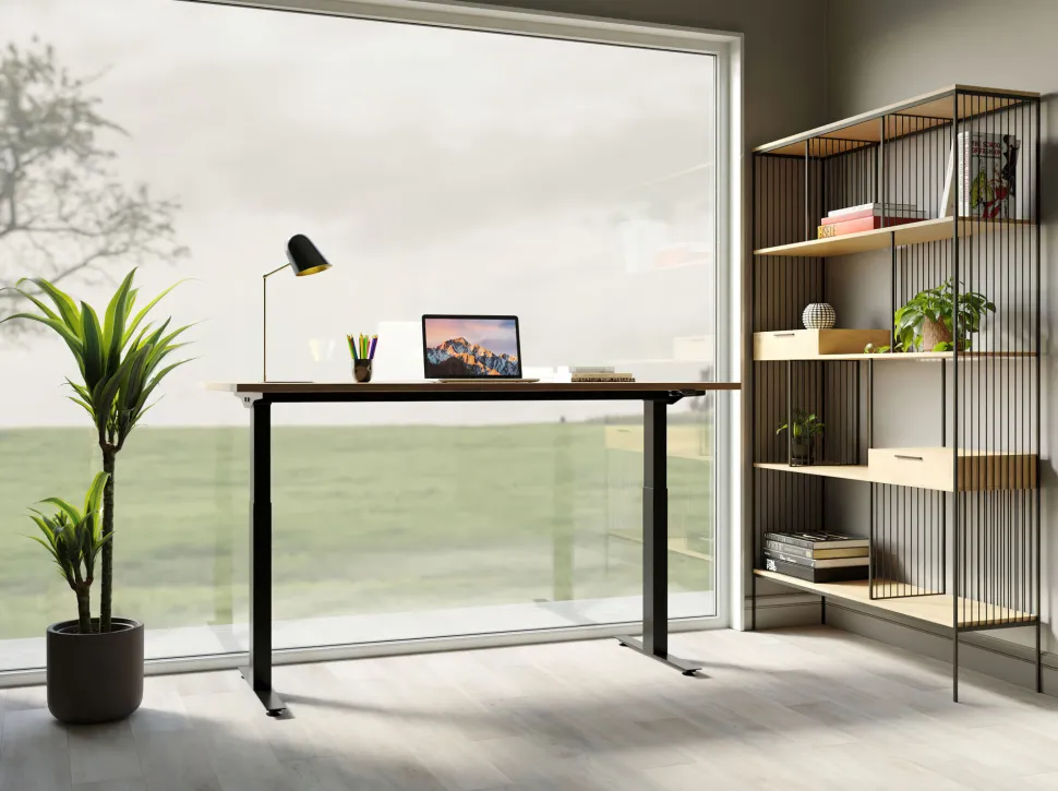 Schreibtisch Office Jackie Eiche Schwarz 160x80