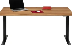 Schreibtisch Office Jackie Eiche Schwarz 160x80