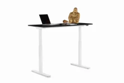 Schreibtisch Office Smart Weiß Schwarz 140x70