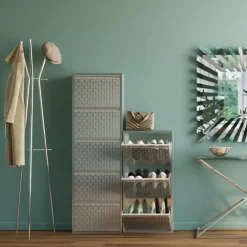 Schuhkipper Caruso 5-er silber/geflext