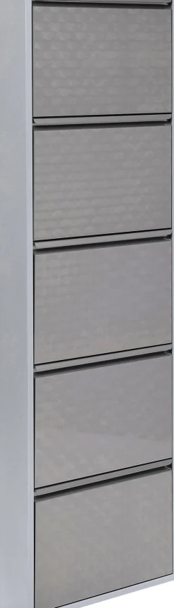 Schuhkipper Caruso 5-er silber/geflext