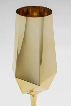 Sektglas Diamond Gold