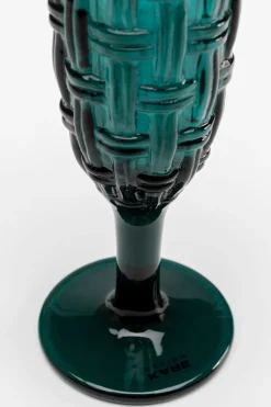 Sektglas Tissue Petrol 18cm