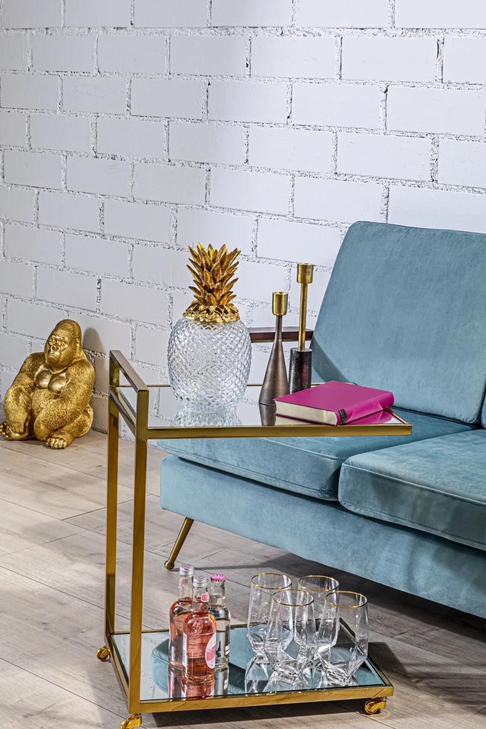 Servierwagen Classy Gold